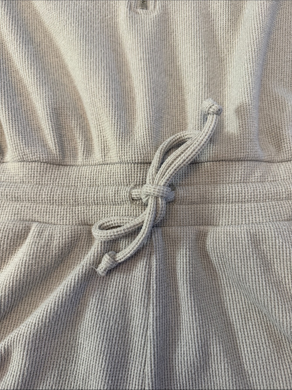 Gilly Hicks Light Gray Hooded Zip-Up Romper - Size M - Picture 6 of 9